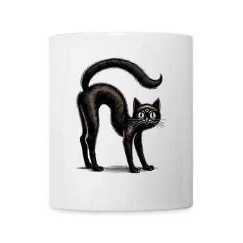 Creepy Black Witch Cat Extraordinary - Mug - white - Front