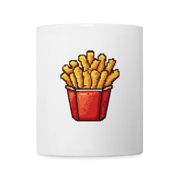 French fries pixel icon - Mug - white - Front