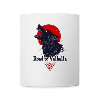 Howling Wolf Road to Valhalla Moon - Mug - white - Front