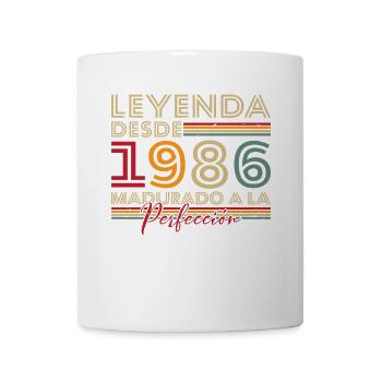 Legende seit 1986 Geburtstagsgeschenk - Tasse - Weiß - Vorne