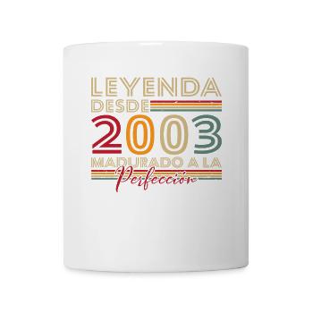 Legende seit 2003 Geburtstagsgeschenk - Tasse - Weiß - Vorne