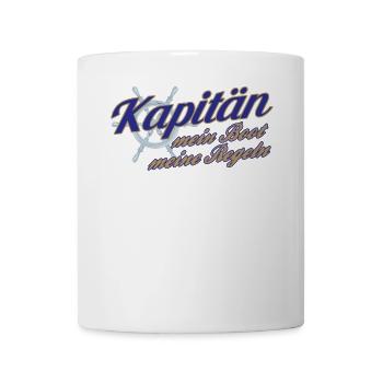 Kapitän mein Boot meine Regeln - Tasse - Weiß - Vorne