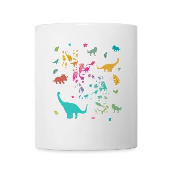 NIKLAS - Beautiful boy name with dinosaur - Mug - white - Front