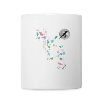 NIKLAS - Schöner Jungen Name mit Dinosaurier - Tasse - Weiß - Vorne