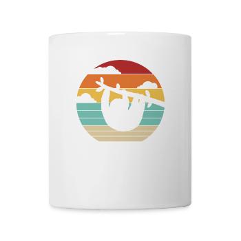 Retro Pilosa Folivora Brown-Throated Lover Sloth - Mug - white - Front