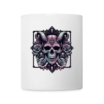 Pastel Goth Aesthetic Düsteres Skull Design - Tasse - Weiß - Vorne