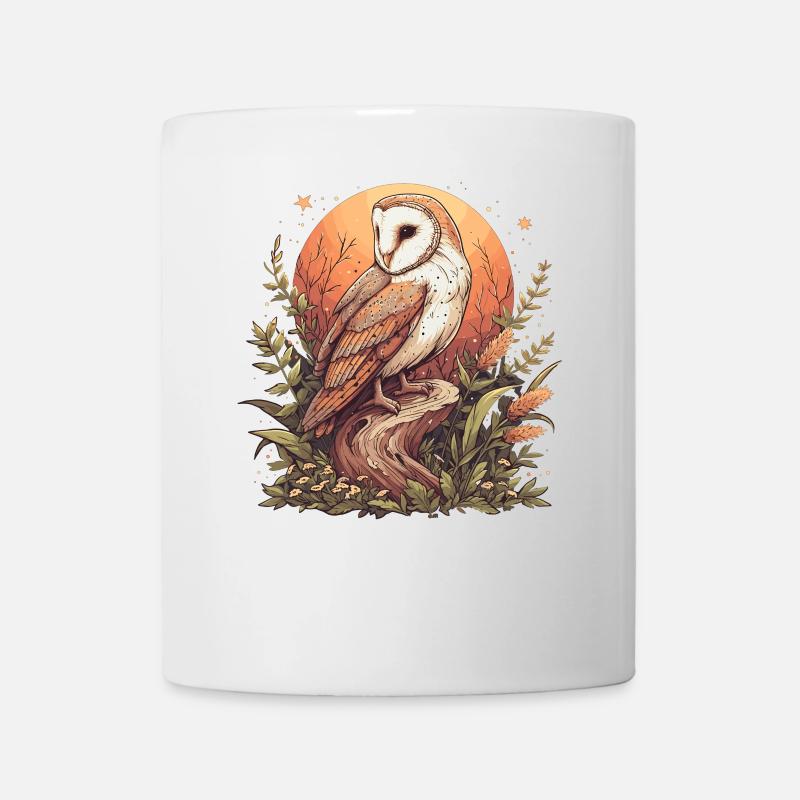 Barn Owl Schleiereulen Schleiereule - Tasse - Weiß
