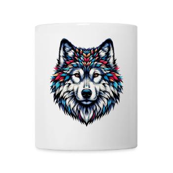 Wolf - Tasse - Weiß - Vorne