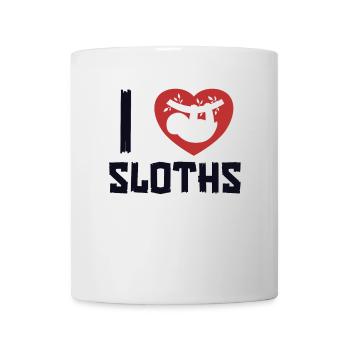 I love Sloths Brown-Throated Pilosa Folivora - Mug - white - Front