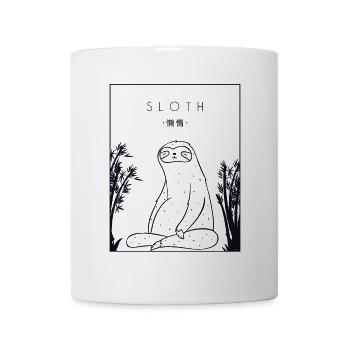 Paresseux Hanzi chinois Pilosa à gorge brune - Mug blanc - blanc - Devant
