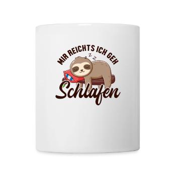 Mir reichts ich geh Schlafen Brown-Throated - Tasse - Weiß - Vorne