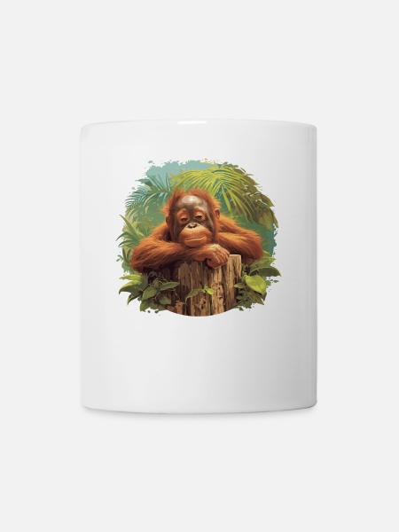 Orangutan Orang-Utans Orang-Utan - Tasse - Weiß