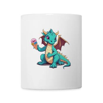 Dragon Dragon Enfant Enfants Glace Bébé - Mug blanc - blanc - Devant