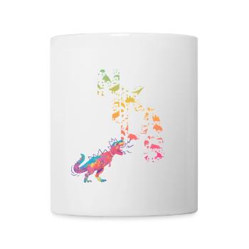 NIKLAS - Schöner Jungen Name mit Dinosaurier - Tasse - Weiß - Vorne