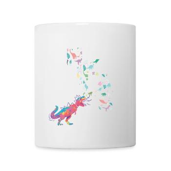 NIKLAS - Beautiful boy name with dinosaur - Mug - white - Front