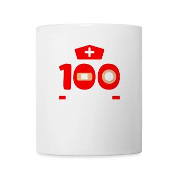 100 jours de pansement - Mug blanc - blanc - Devant