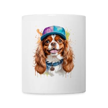 Cavalier King Charles Spaniel Snapback Cap Dog - Mug - white - Front