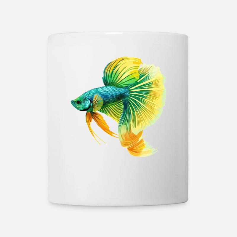 Bettas Betta Fisch Betta - Tasse - Weiß