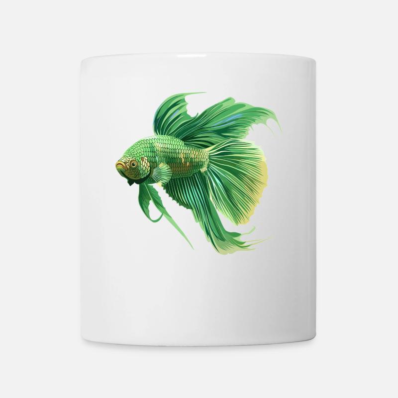 Bettas Betta Fisch Betta - Tasse - Weiß