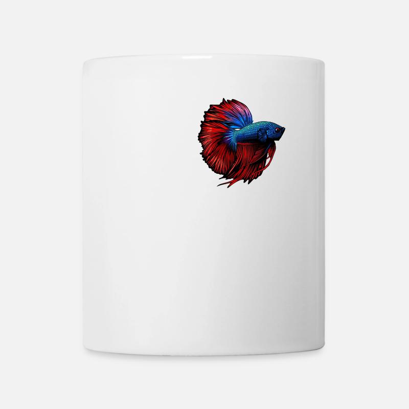 Bettas Betta Fisch Betta - Tasse - Weiß