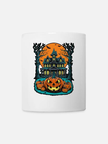 Gespenstisches Geisterhaus Gruselige Geistervilla - Tasse - Weiß