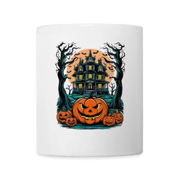 Gespenstisches Geisterhaus Gruselige Geistervilla - Tasse - Weiß - Vorne