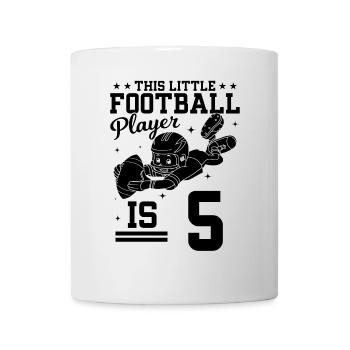 Joueur de football de 5 ans - 5ème anniversaire Footbal - Mug blanc - blanc - Devant