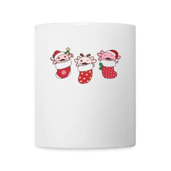Axolotl Christmas Sock Winter Animals Axolotl - Mug - white - Front