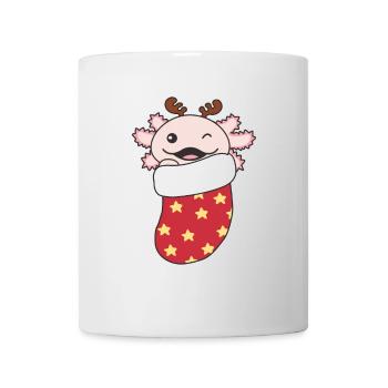 Axolotl Christmas Sock Winter Animals Axolotl - Mug - white - Front