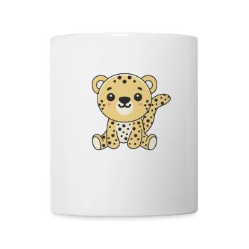 Leopard cute animals for kids manga leopards - Mug - white - Front