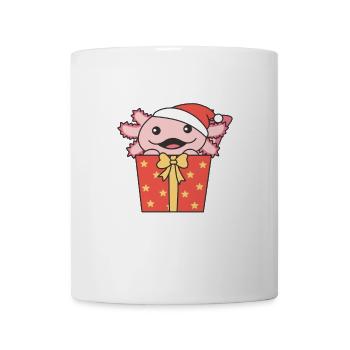 Axolotl Cadeau de Noël Animaux d’hiver - Mug blanc - blanc - Devant