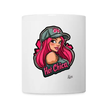 Hot Chica – Feurige Latina - Tasse - Weiß - Vorne
