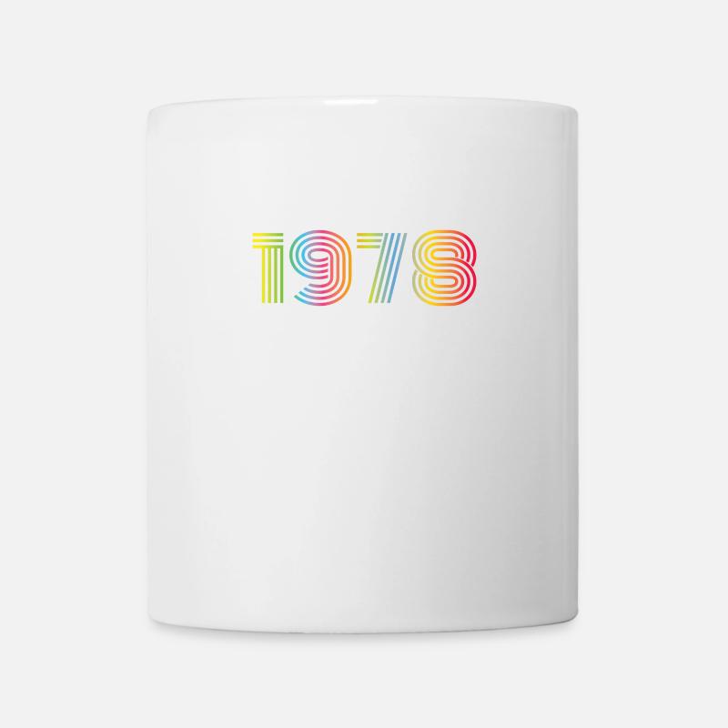 1978 Anniversaire Funky Année - Mug blanc - blanc