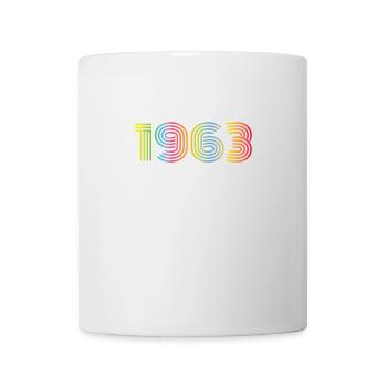 1963 Geburtstag Funky Year - Tasse - Weiß - Vorne