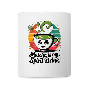 Matcha Is My Spirit Drink - Tasse - Weiß - Vorne