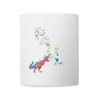 PAUL - Beau prénom de garçon avec dinosaure - Mug blanc - blanc - Devant