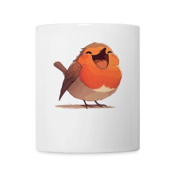 Robin Rotkehlchen - Tasse - Weiß - Vorne