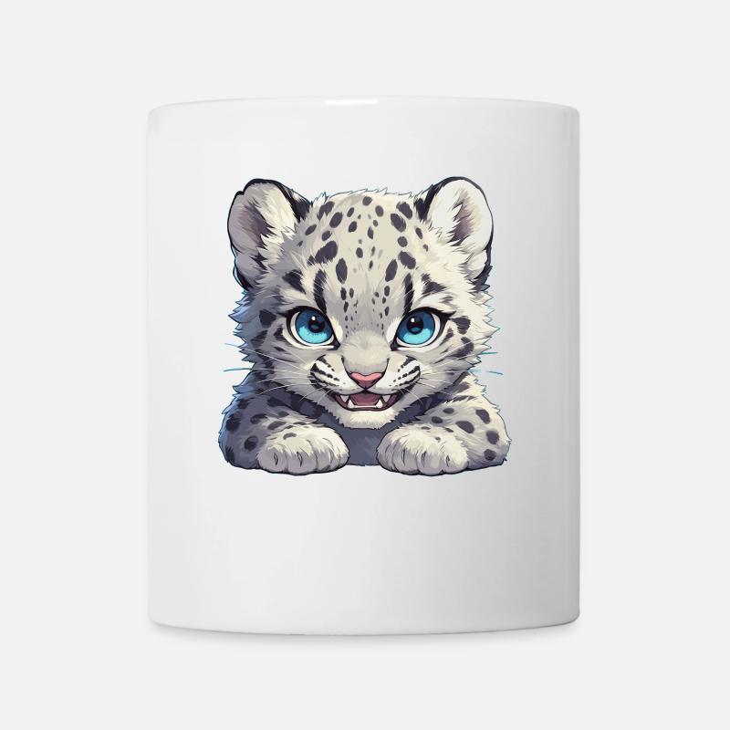 Snow Leopard Schneeleoparde Schneeleopard - Tasse - Weiß