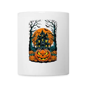 Gespenstisches Geisterhaus Gruselige Geistervilla - Tasse - Weiß - Vorne