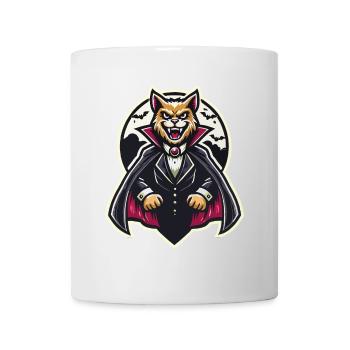 Vampire Cat Cute Halloween Cat - Mug - white - Front