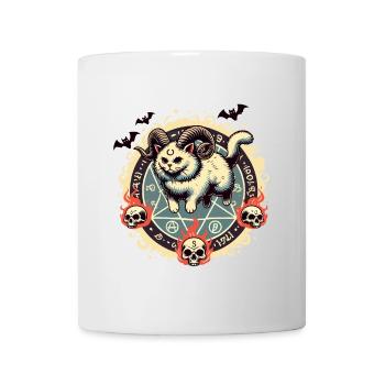 Cute Lucifer Cat Funny Cats Summoning - Mug - white - Front