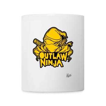 Gelber Outlaw Ninja - Tasse - Weiß - Vorne