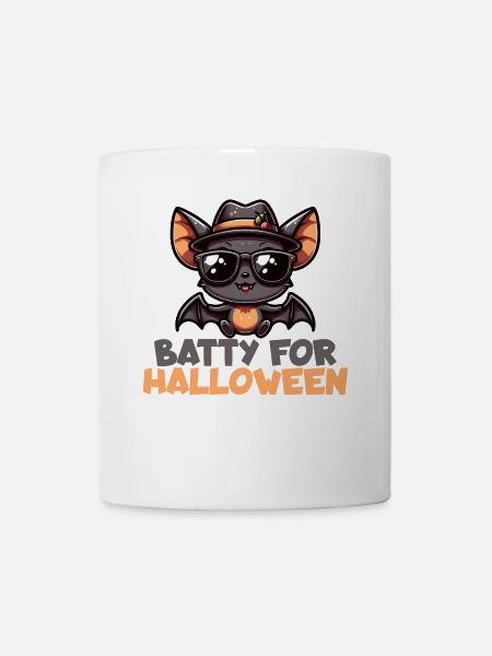 Batty for Halloween - Bat for Halloween - Mug - white