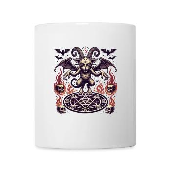 Creepy Devil Cat Dark Cats Summoning - Mug - white - Front