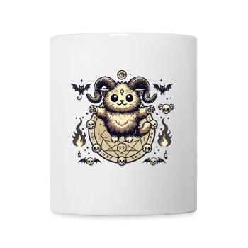 Kawaii Lucifer Cat Funny Cats Summoning - Mug - white - Front