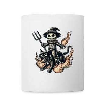 diCreepy Devil Cat Dark Cats Design - Mug - white - Front