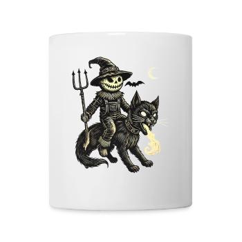Creepy Devil Cat Dark Cat Rider - Mug - white - Front