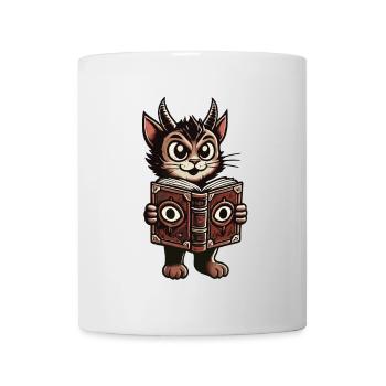 Drôle Démons Chat Chats Mignons Magicien - Mug blanc - blanc - Devant