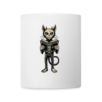 Démons effrayants chat chat noir design - Mug blanc - blanc - Devant