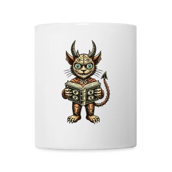 Creepy Demons Cat Goth Cat Owner - Mug - white - Front
